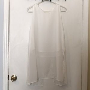 Sheer White Layered Tunic